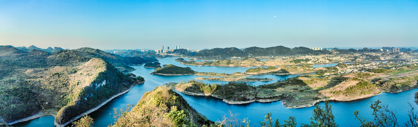 貴陽阿哈湖群島。湯恩博攝