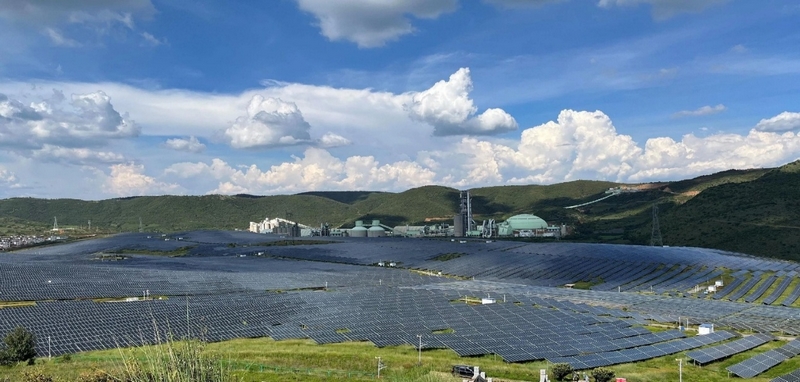 老務坪（老鷹巖四期）光伏發電項目。水電九局供圖