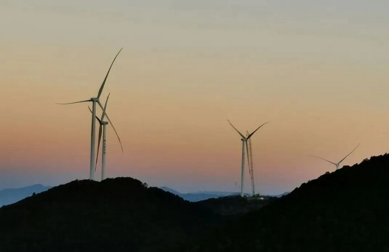 四川涼山州鹽源縣牦牛山風電場項目。水電九局供圖
