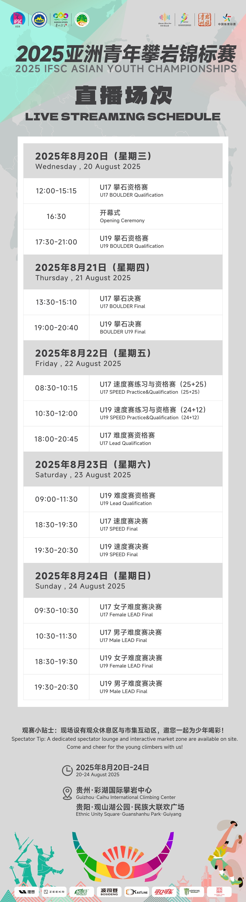 賽程一覽圖。