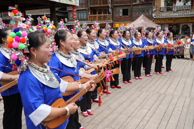 歌隊比賽現場?？h融媒體中心供