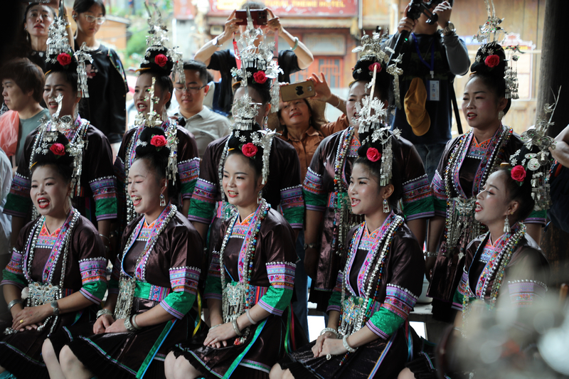 歌隊比賽現場。中共黎平縣委宣傳部供