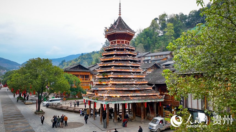 2、黎平肇興侗寨。人民網記者  涂敏 攝