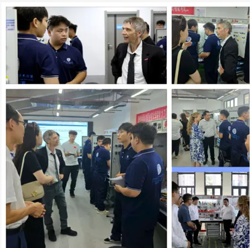 德國專家參觀陽明館并與HWK班學生交流。