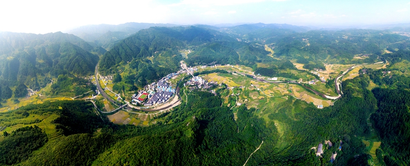 官和鄉全景圖。