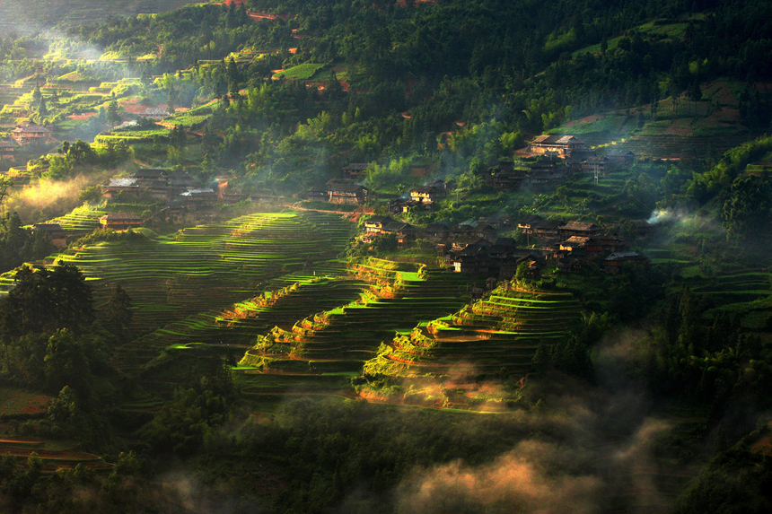 加榜梯田。張成武攝