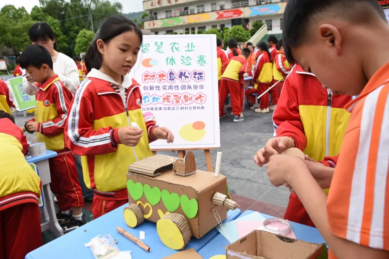 學生們正在參加社團活動。王方 攝.jpg