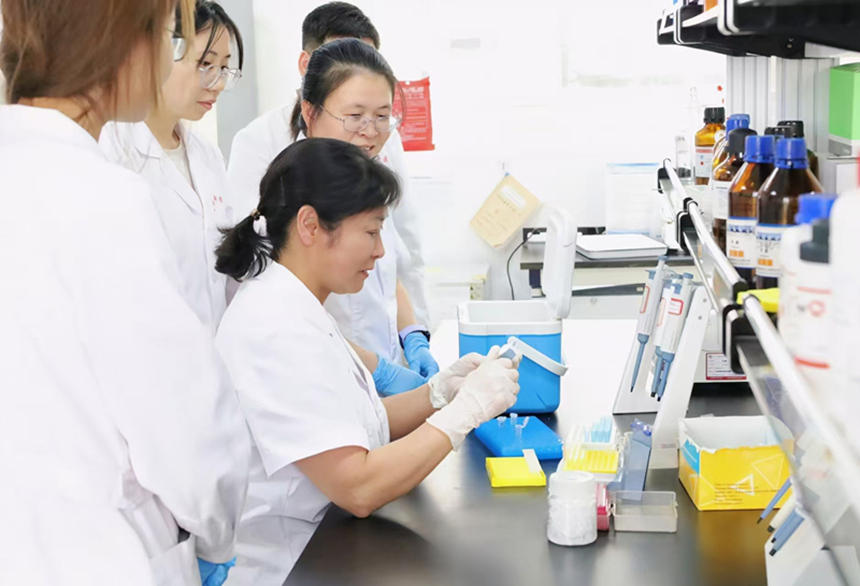 “全國三八紅旗手”周濤帶領團隊潛心鉆研中藥材種植技術。貴州中醫藥大學供圖