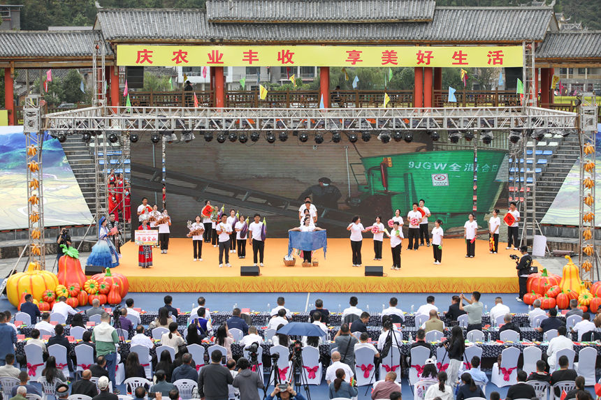 貴定縣寶山街道產業發展成果展示。石銀超攝