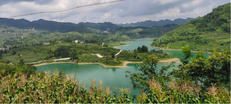 錦鐘村好山好水好田美景。丁杰幃攝