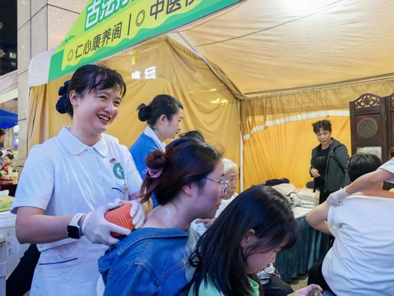 活動現場。