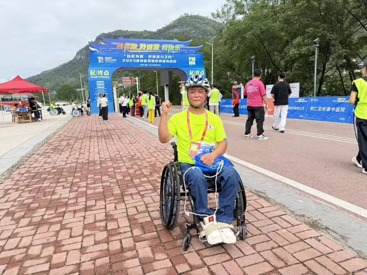 男子組第一名李敏。