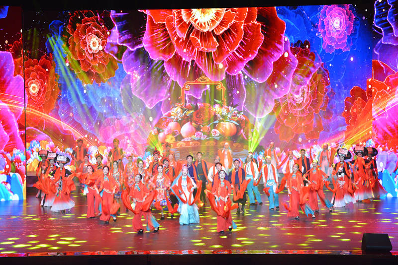 2025年1月24日，文藝工作者參加市委市政府春節團拜會演出。張衛東攝