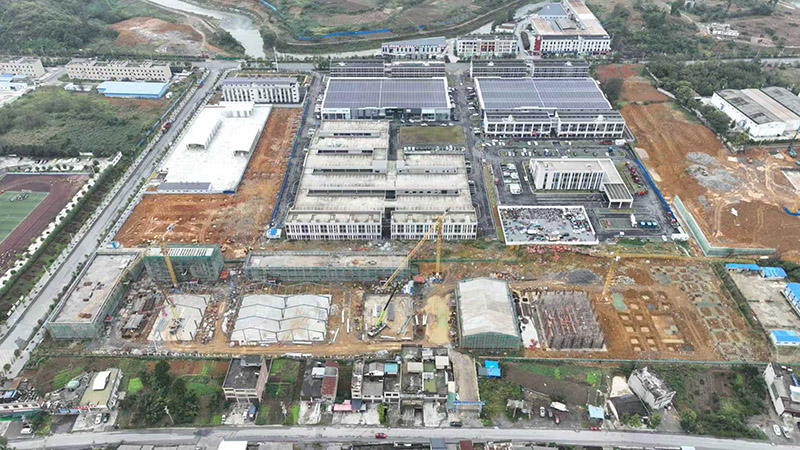 金沙農業糧食倉儲建設項目建設現場。