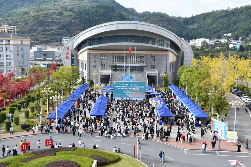 招聘會現場。