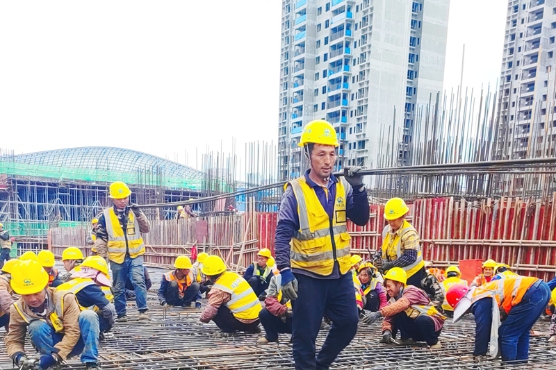 1 圖為施工現場