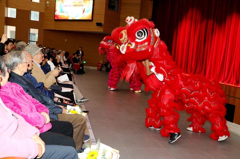 貴州師范學院老年節歡慶會現場。