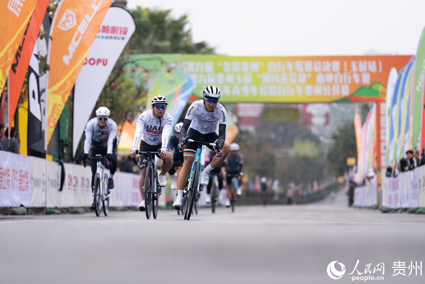男子公路精英組項目比賽現場。人民網記者 涂敏攝