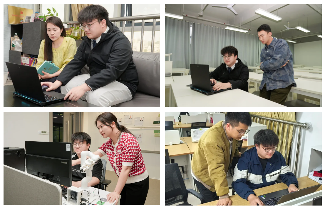 朱新宇與他的指導老師們。